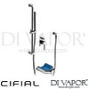 Cifial Techno 500 Bath Spout Concealed Single Lever Valve Set Hand Shower Kit Spare Parts